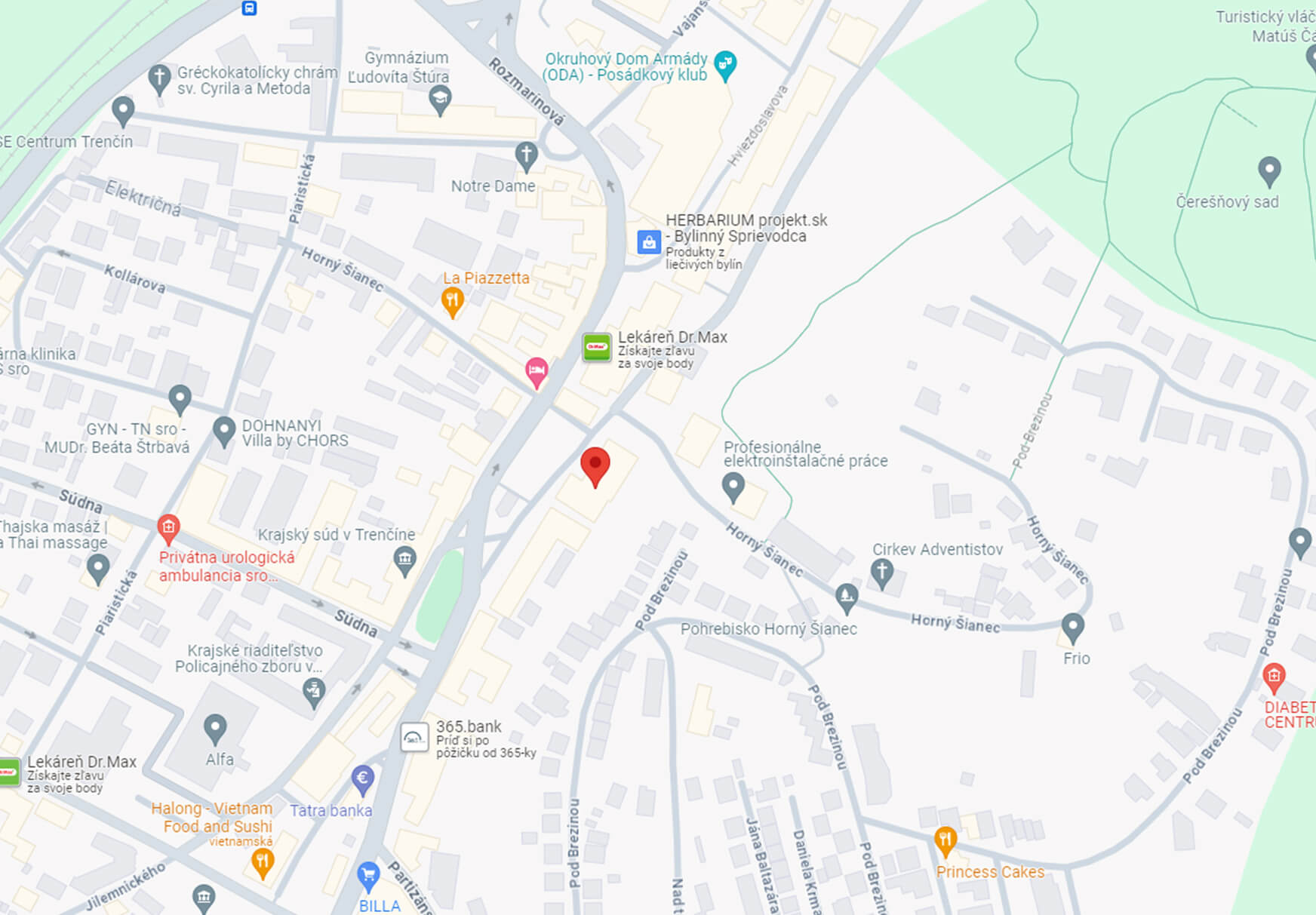 Mapka - Trenčín, Námestie sv. Anny 3